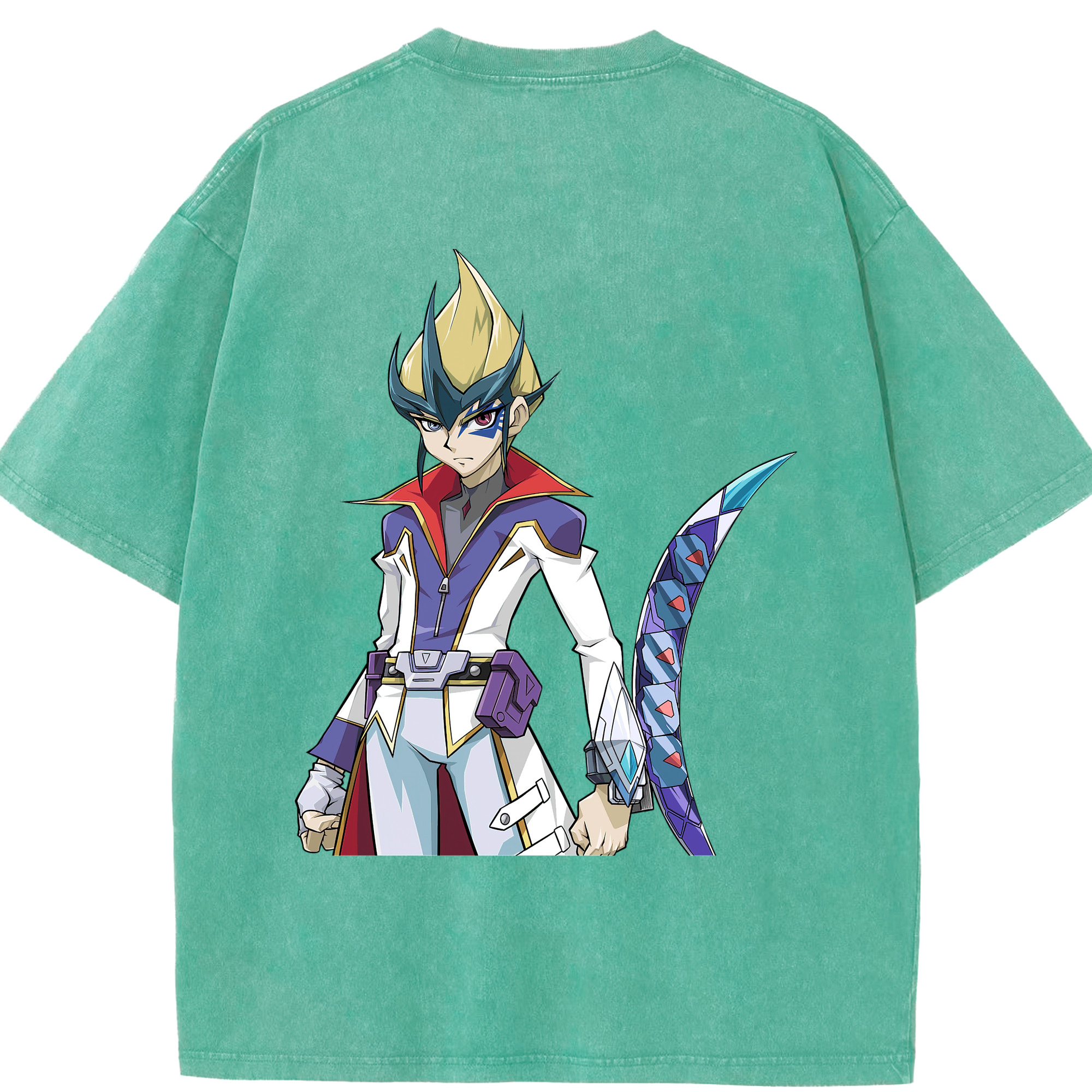 （画像用） 遊☆戯☆王 Yu-Gi-Oh! 綿100% ヴィンテージ風 半袖Tシャツ（背面プリント）